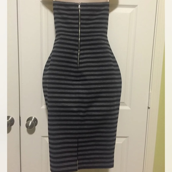 Express Black/Gray Tube Dress - Picture 3 of 8